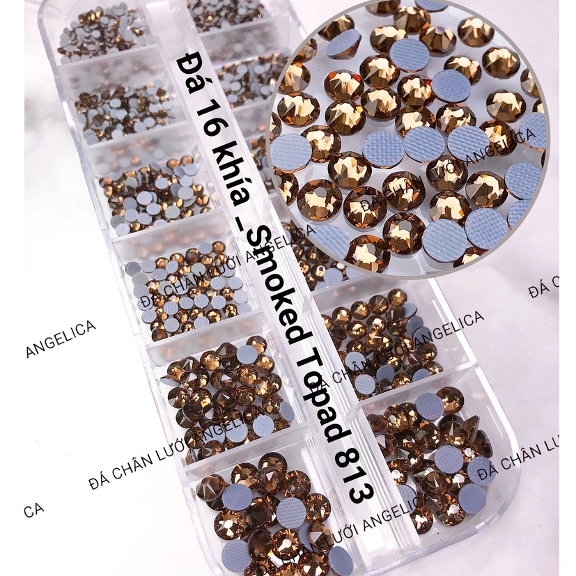 Đá Nail Chân Lưới 16 Khía Smocked Topad Đính Móng ANGELICA 813
