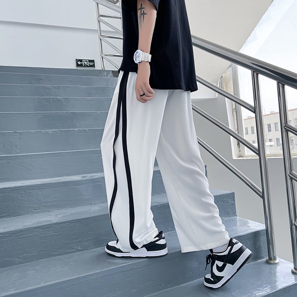 Quần Jogger Thể Thao Quần Culottes Ống Suông Rộng Phối Viền Sọc STYLE MARVEN - JOGGER NAM 001