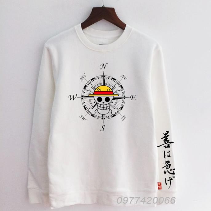 (SALE CHẤT) ào sweater Luffy đảo hải tặc phản quang, áo one piece luffy phản quang - loại đẹp