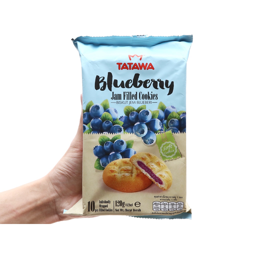 Bánh quy nhân mứt Tatawa gói 120g - Malaysia