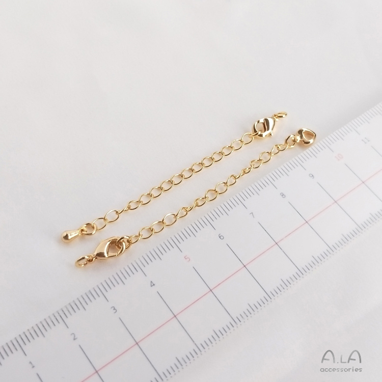 Dây Xích Nối Dài Bảo Vệ Màu Vàng 14K Cho Vòng Tay/Vòng Cổ