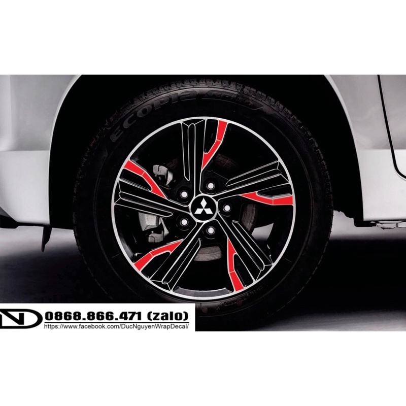 Decal dán mâm Xpander(bộ 5bánh) | BigBuy360 - bigbuy360.vn