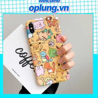 Ốp lưng máy điện thoại cho iphone hình Pokemon vui nhộn cho iphon ip 6 6s 7 8 plus x xs max xr 11 pro max (a121)