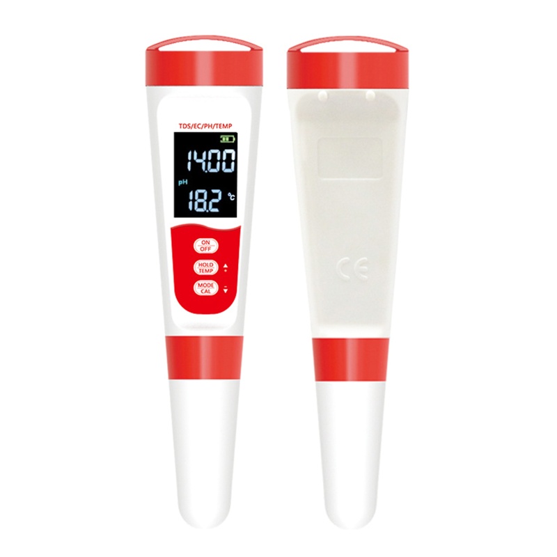 Thiết Bị Đo Chất Lượng Nước 4 Trong 1 pH / TDS / EC / Temp 0-14.0 pH Chuyên Dụng
