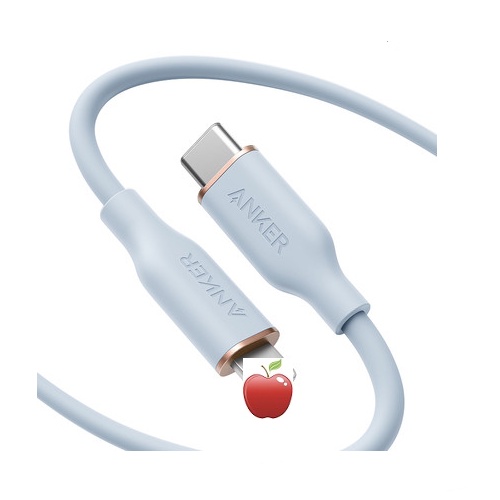 Cáp sạc nhanh Anker PowerLine III Flow USB C - L siêu mềm A8662 dài 0.9m