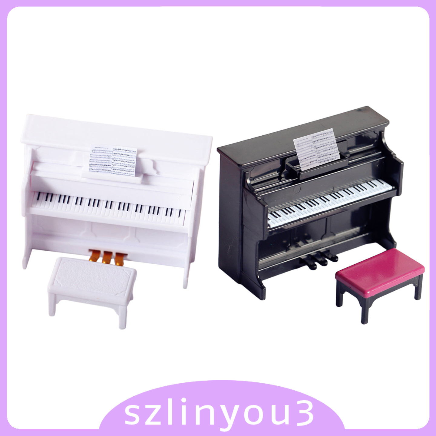 Đàn Piano Mini Tỉ Lệ 1 / 12 1 / 6 Cho Nhà Búp Bê