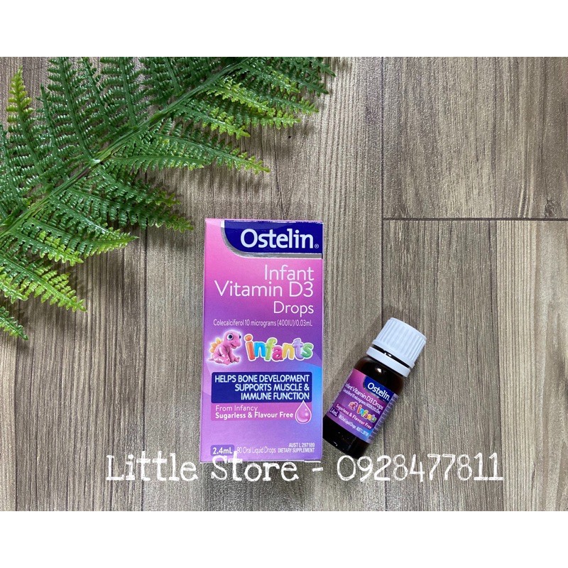 HCM-Ostelin D3 Drop 2,4ml( 0m+) bổ sung vitamin D3 cho bé