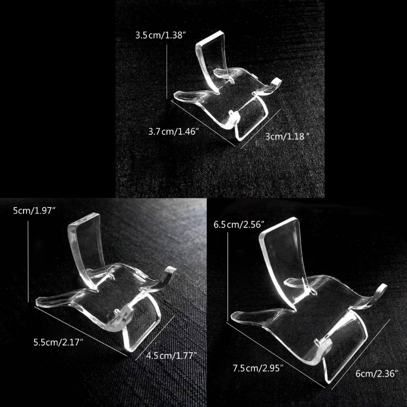 Set 10 Giá Đỡ Trưng Bày Bằng Acrylic Pha Lê Trong Suốt Sắp Xếp Gọn Gàng Trang Trí Nhà Cửa / Tiệc Cướ