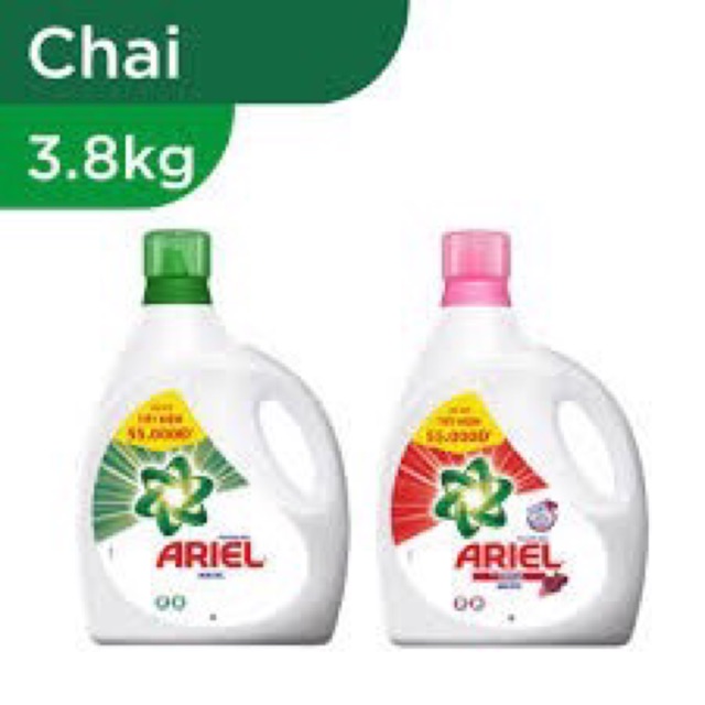 Can nước giặt Ariel PowerGel3,8L