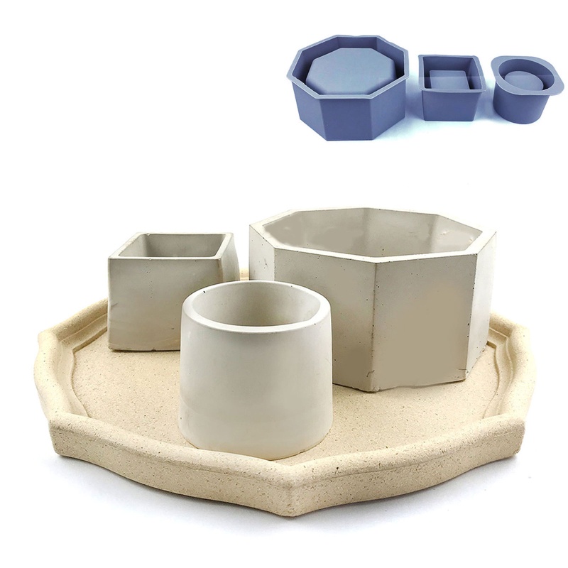 Khuôn Silicone Làm Chậu Hoa / Chậu Cây Mọng Nước Diy Phù Hợp Cho Trang Trí Nhà Cửa