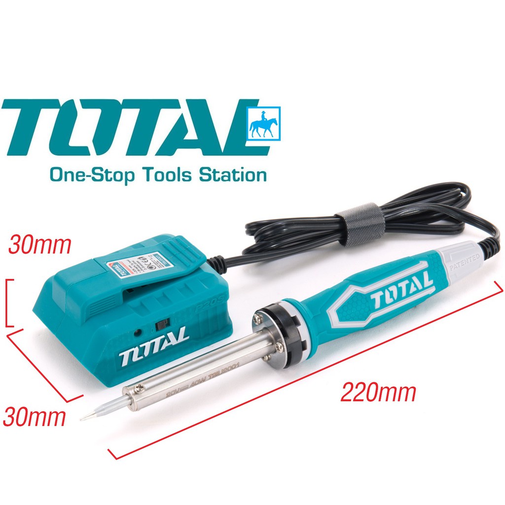 Mỏ hàn chì pin 20V TOTAL TSILI2001