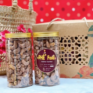 Hạt Điều Rang Muối PHÊ+Food - nguyên hạt Loại A - 250gr, 500gr, 1kg (2 hộp 500gr)