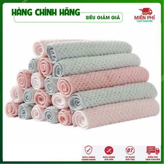 Sét 10 chiếc khăn lau bếp chuyên dụng - Khăn lau đa năng - Đồ Gia Dụng Thông Minh