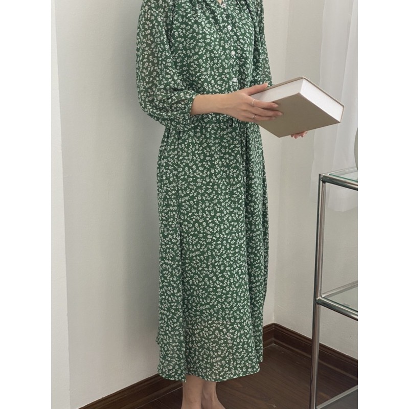 Doris Dress ( váy hoa nhí 2 màu xanh, đỏ)