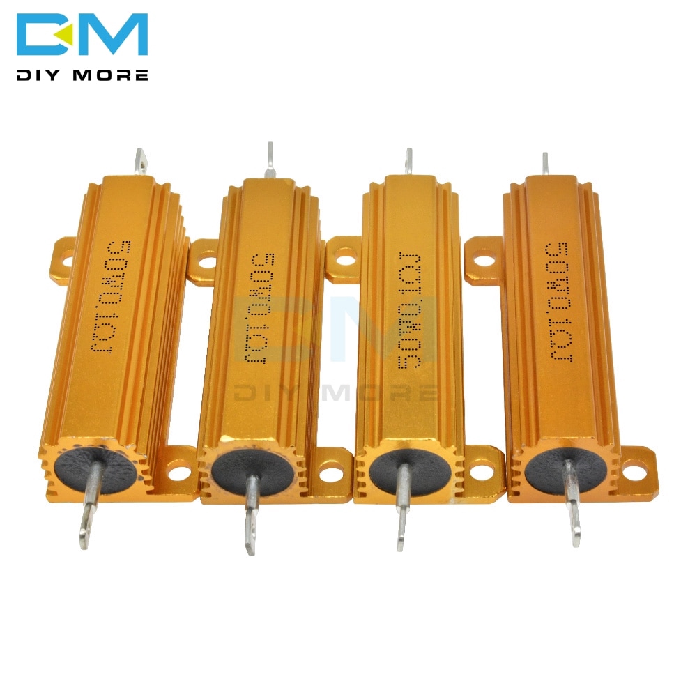 Điện Trở Vỏ Nhôm 0.5R 1R 2R 4R 6R 8R 10R 20R 50W 1K 5% + 5% - 5% 0.5 / 1 / 2 / 4 / 6 / 8 / 10 / 20 / 50 / 10