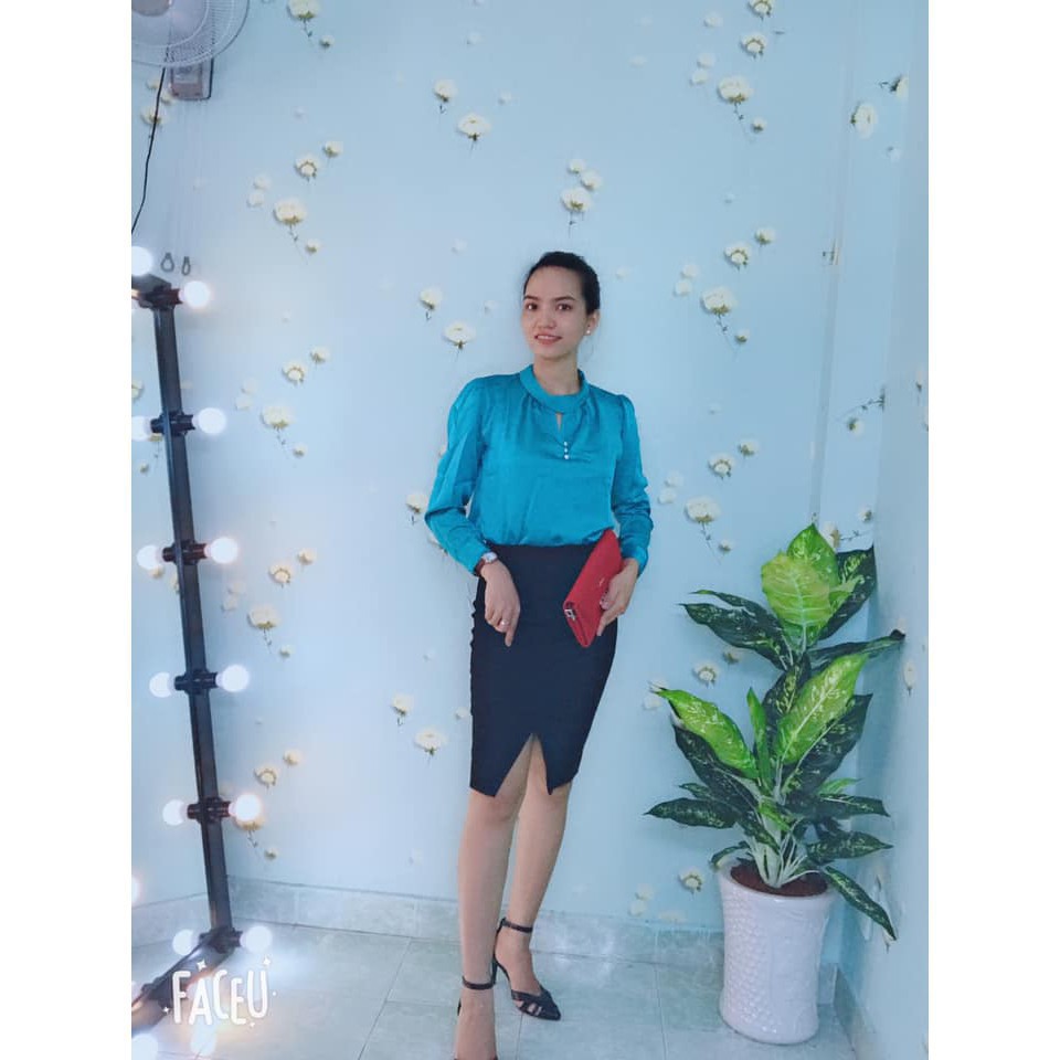 ÁO SƠ MI PHI BÓNG CỔ LỌ CAO CẤP