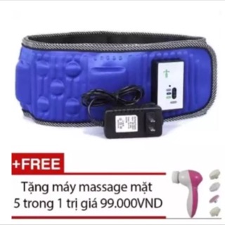 Máy massage đánh tan mỡ bụng giảm béo x5 hàng nhập khẩu tặng máy massage rửa mặt