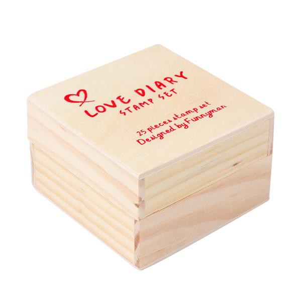 Set 25 Con Dấu Bằng Gỗ Diy Xinh Xắn Tiện Dụng