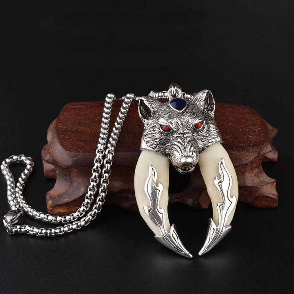 Vòng cổ Thép Không Gỉ Mặt Hình Boar Độc Đáo Phong Cách Boho Cho Nam
