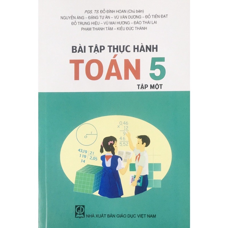 Sách - (Combo 2 tập) Bài Tập Thực Hành Toán 5 Tập 1 - Tập 2