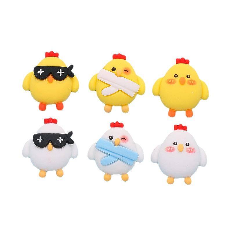 Cute DIY accessories Phụ Kiện Trang Trí Giày Hình Chú Gà Dễ Thương 2022 DIY JIBBITZ charm shoe buckle