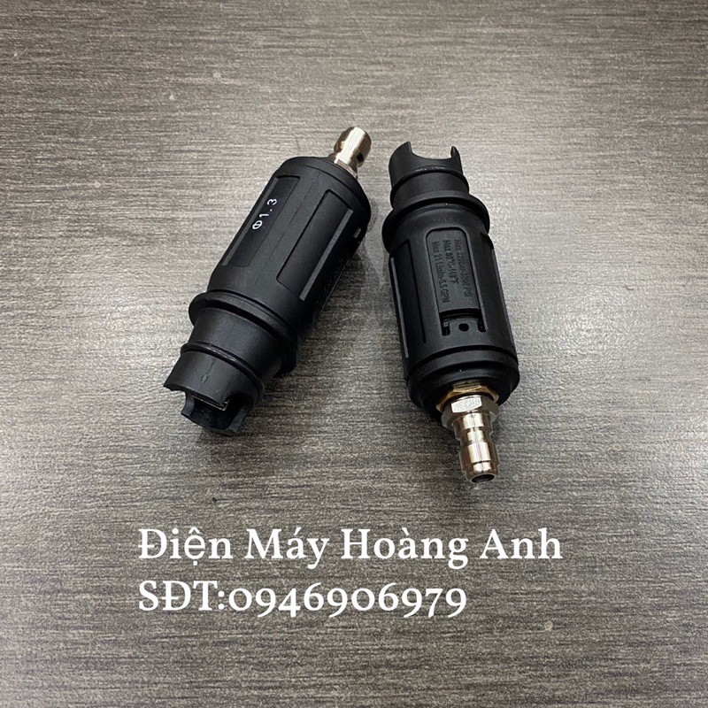 Béc xịt mỏ vịt kiểu gài kèm đầu đực nối nhanh 1/4( ren trong đồng)