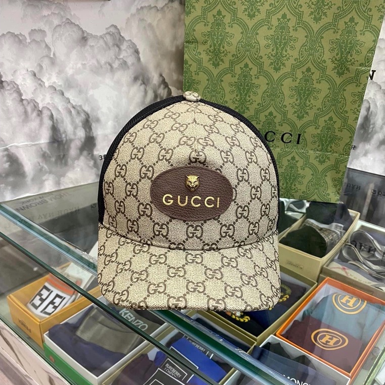 Mũ lưỡi trai nón kết Gucci hổ sắt LA fullbox