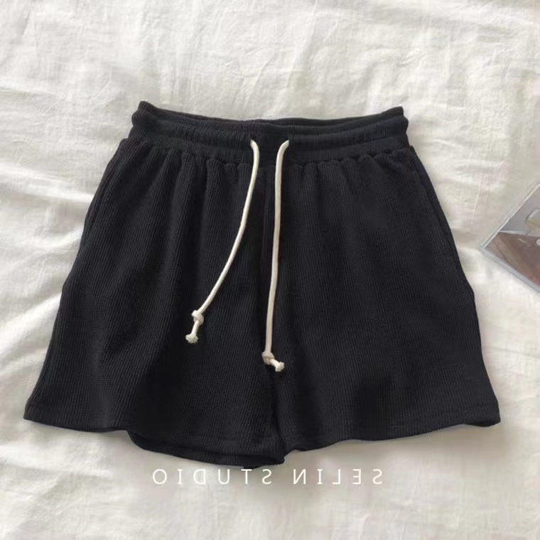 Quần Short Nữ Lưng Cao Ống Rộng Thời Trang