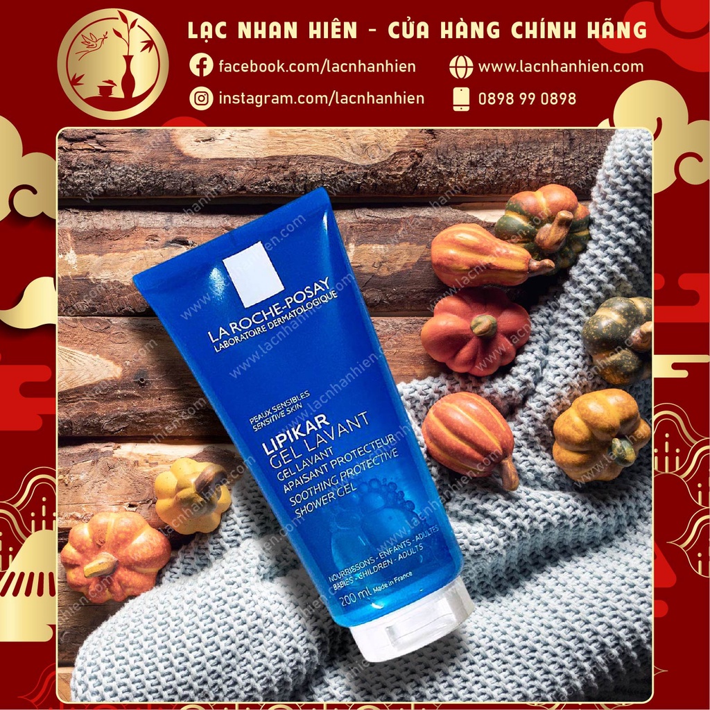 SỮA TẮM KIÊM SỮA RỬA MẶT LA ROCHE-POSAY LIPIKAR GEL LAVANT CHO DA TỔN THƯƠNG DỊ ỨNG VÀ DA TRẺ EM NHẠY CẢM