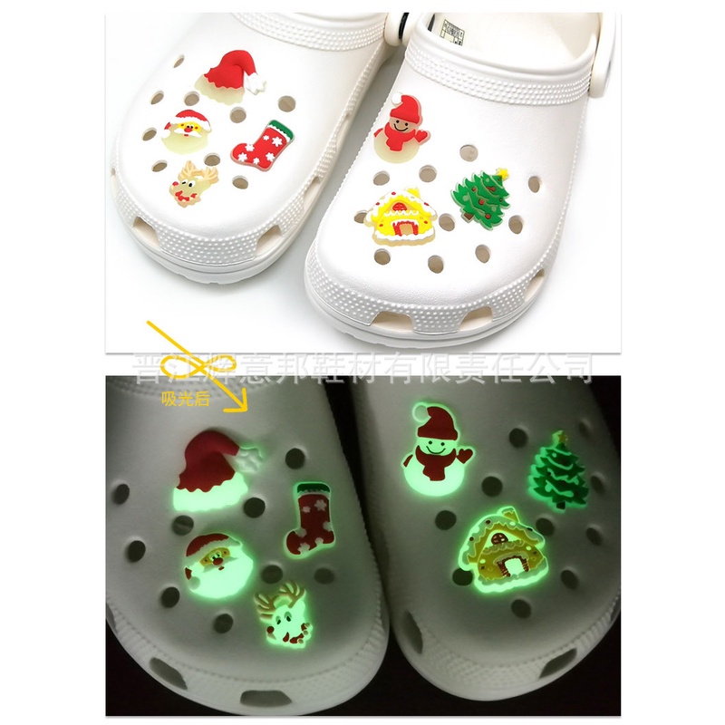 Jibbitz, Sticker Charm dạ quang phát sáng Gắn Trang Trí Giày Dép Crocs koroDQ