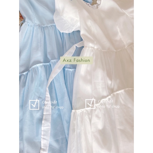 Váy tiểu thư có đai eo| PARADISE DRESS - BLUE CHIC