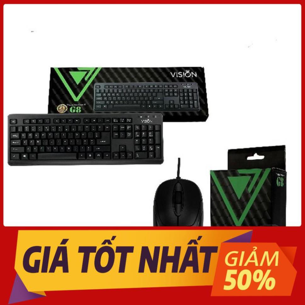 Bộ Bàn Phím và Chuột Vision G8 - Hàng Chính Hãng