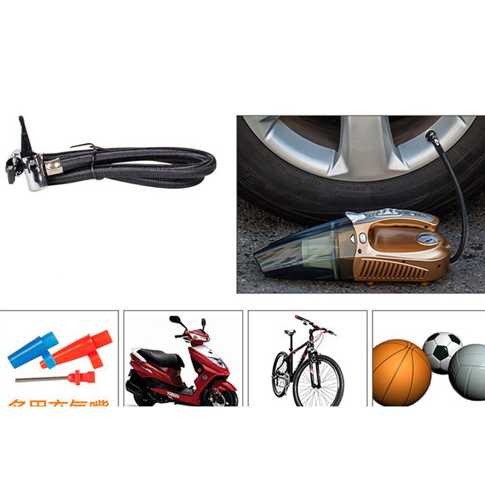 Siêu giảm giá Máy hút bụi kiêm bơm lốp đa năng xe oto 4 trong 1 Car Vacuum Clean model 2018 loại 1
