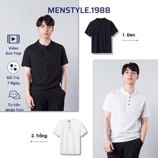 [XẢ HÀNG] Áo sơ mi nam cổ tàu cộc tay chất liệu đũi thái thoáng mát (AN001)