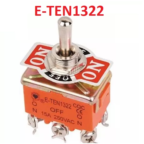 Công tắc gạt đảo chiều động cơ  250VAC-15A 1121 1122 1321 1322, công tắc E TEN