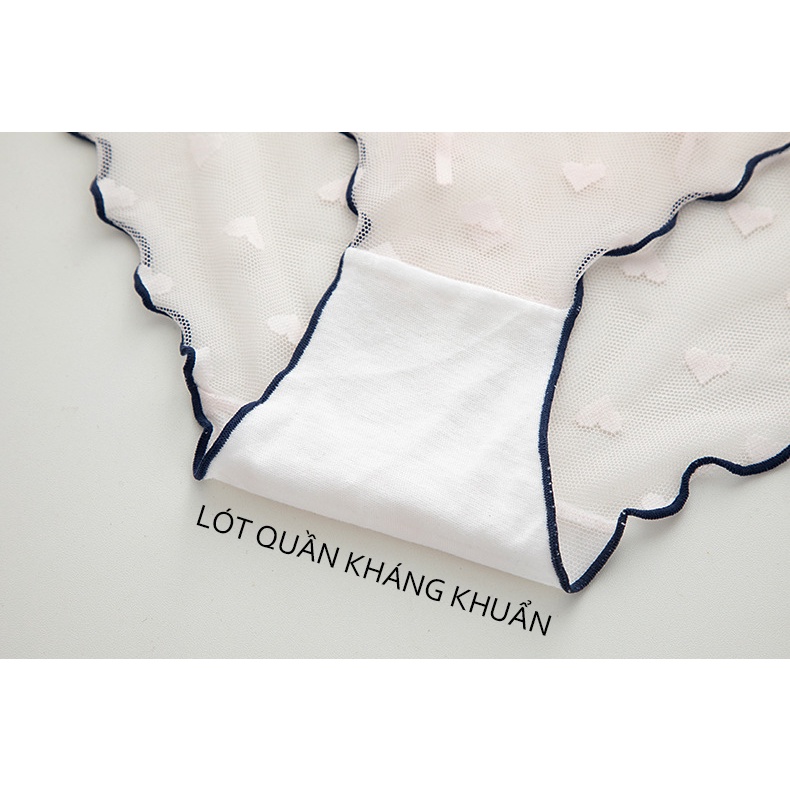 Quần lót nữ thun lạnh dệt lưới tàng hình thoáng mát 352