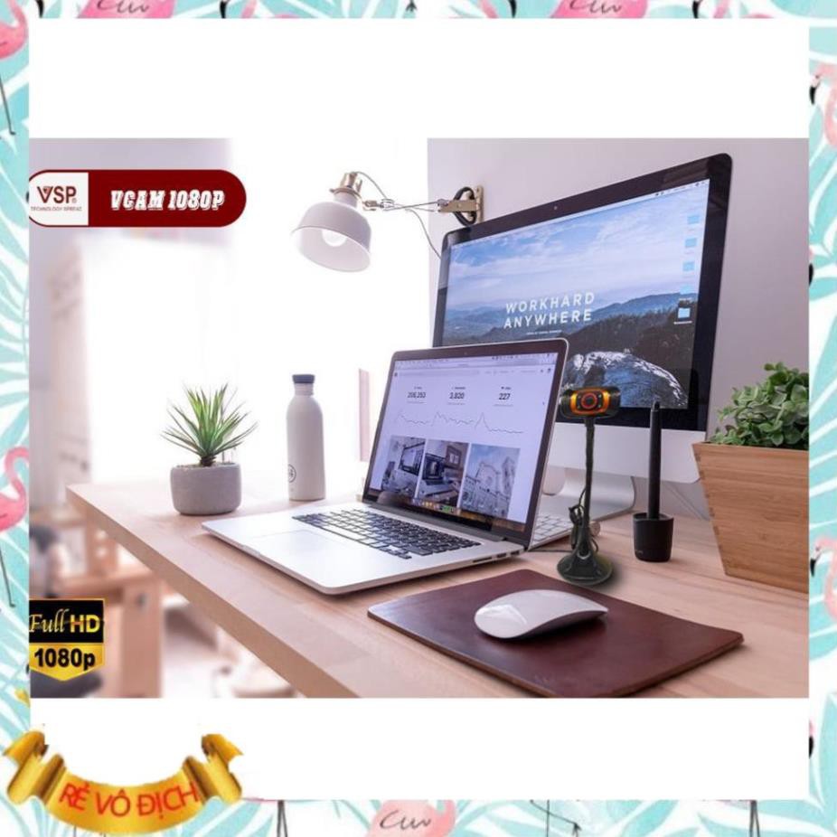 (Giá sỉ)  Webcam VSP Vcam 720p/ 1080p Có Micro Có Đèn Chân Cao, Siêu Nét Siêu Rõ Học Online, Giảng Dạy  - M103 | BigBuy360 - bigbuy360.vn