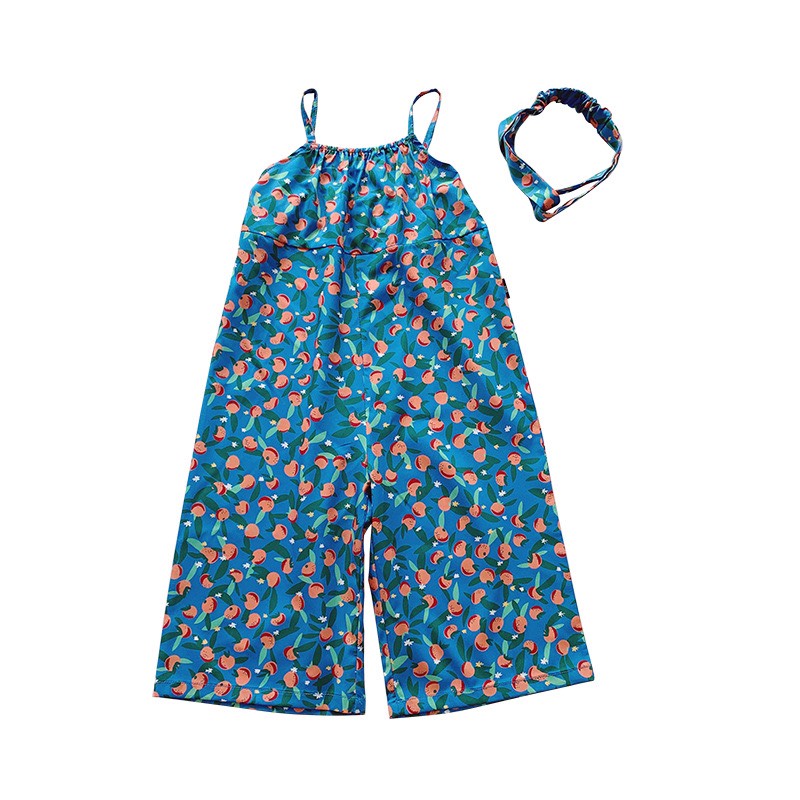 Jumpsuit  thai dây Hàn Quốc kèm tuban cho bé gái- Hàng Quảng Châu Cao Cấp