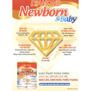 Sữa bột Diamond Newborn & Baby 400g