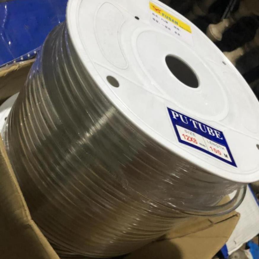 1 Mét ống phun sương 8mm (đen) và ống PU 12mm trong suốt