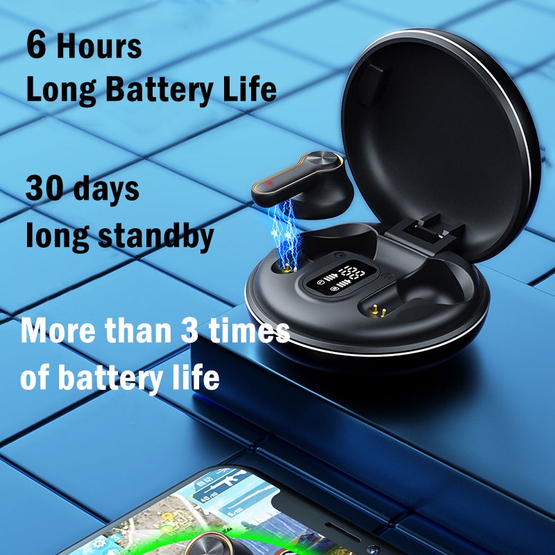 Tai nghe không dây SPRISE H7 TWS kết nối Bluetooth chống thấm nước có màn hình LED cho vivo oppo