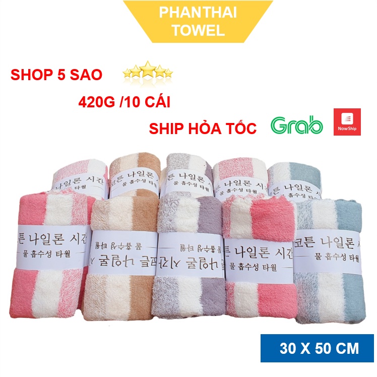 Khăn mặt lông cừu xuất Hàn, đa năng lau mọi thứ - 50x30cm  #khanmat