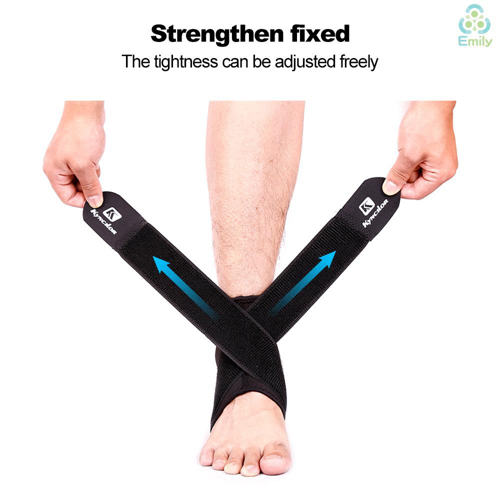 [Hàng Hot]Sport Ankle Support Elastic High Protect Sports Equipment Safety Running Basketball Ankle Brace Support Black&L