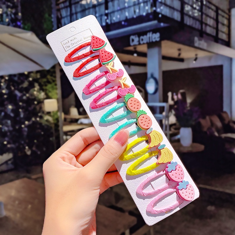 PVN46409 Set 10 kẹp tóc siêu xinh nhiều hình cho bé Giá Rẻ