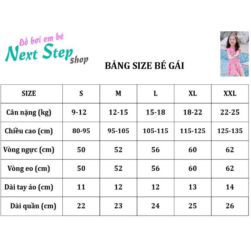 Thanh lý váy bơi đồ bơi kèm nón bơi tay lỡ heo peppa cho bé gái new 90% size 15-17kg