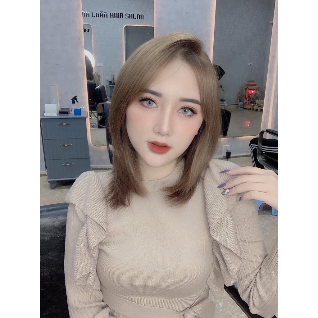 Kính Áp Tròng/ Lens mắt xám siêu tây Silicone Hydrogel VIP SOG 14.2 độ cận 0