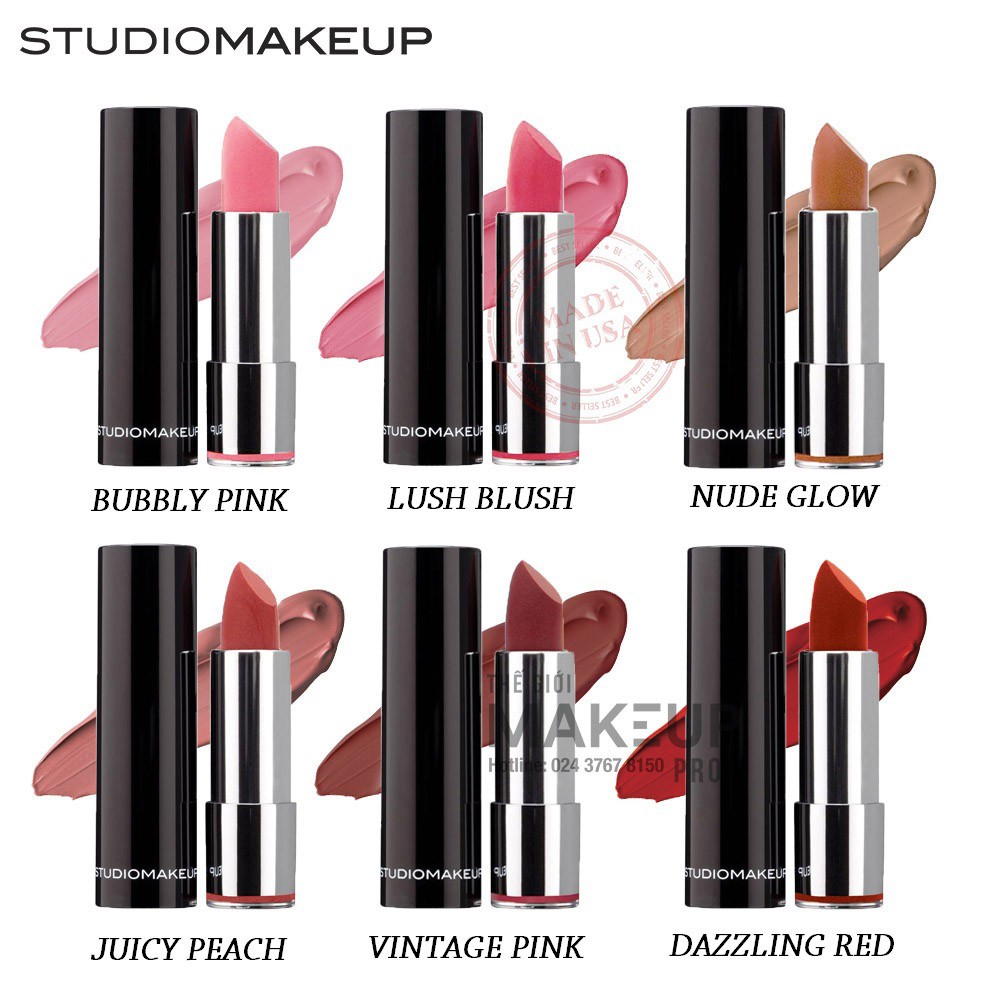 Son Thỏi Bóng Cao Cấp - STUDIOMAKEUP Color Luster Gloss Lipstick SBL