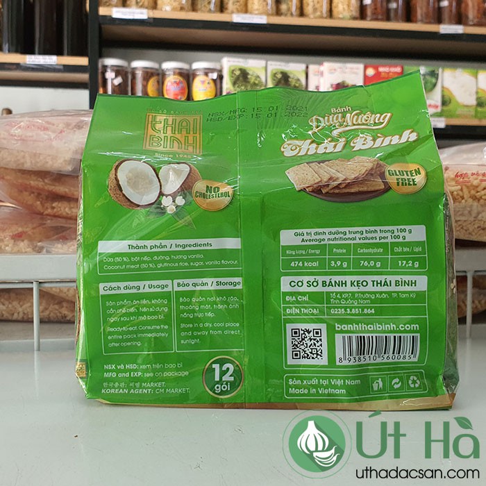 Bánh Dừa Nướng Thái Bình Đặc Sản Quảng Nam Thơm Giòn Ngon Phải Thử - Út Hà Đặc Sản | BigBuy360 - bigbuy360.vn
