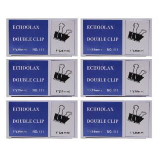 Bộ 3 Hộp Kẹp Bướm Echo (25mm) - Đen