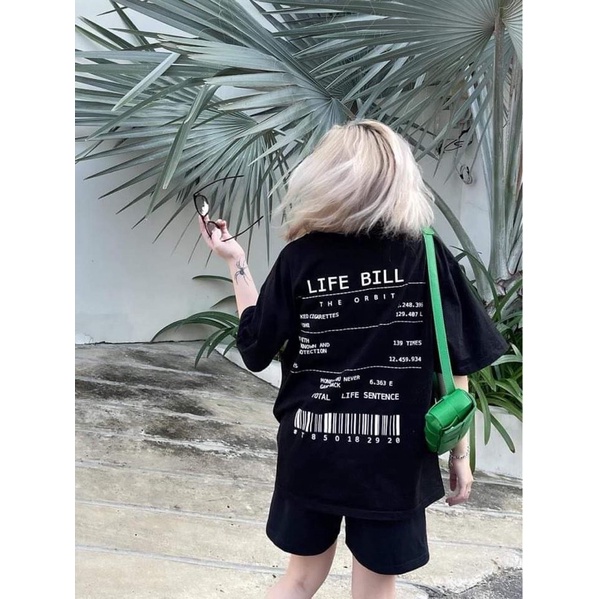 Áo phông LIFE BILL mã vạch TC6